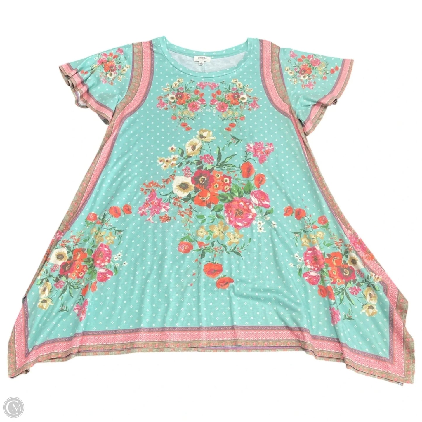 Dress Casual Short By Umgee In Floral Print, Size: L