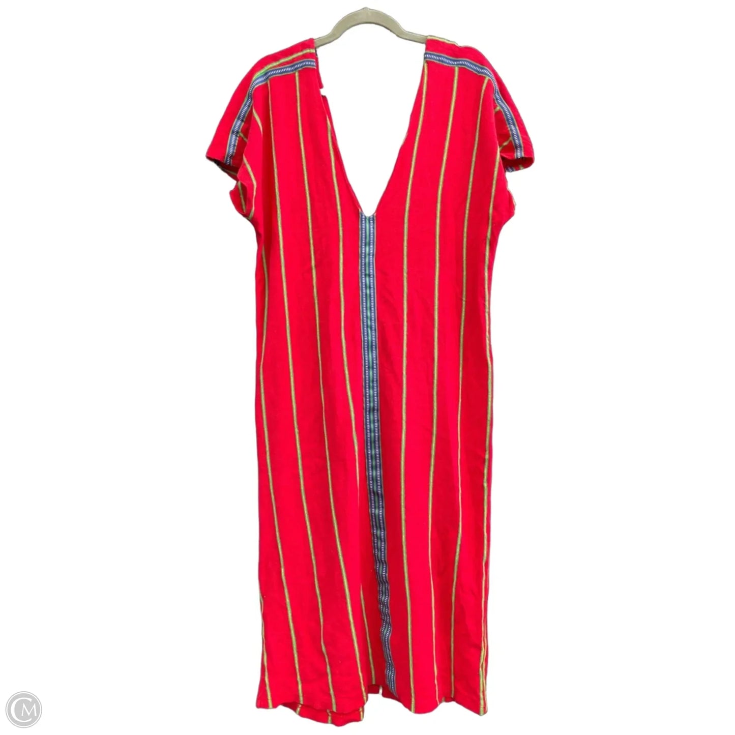 Dress Casual Midi By Zara In Red, Size: S