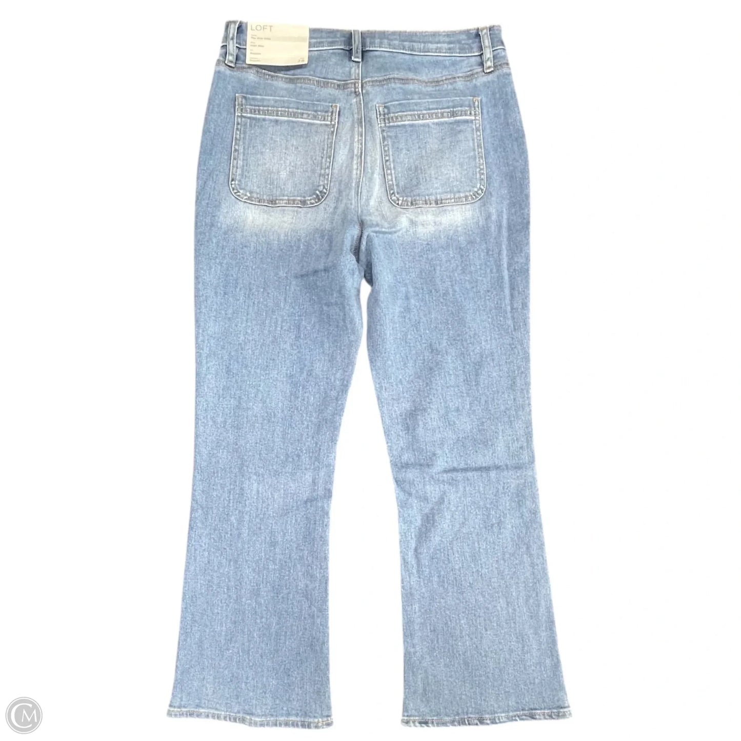 Jeans Cropped By Loft In Blue Denim, Size: 6