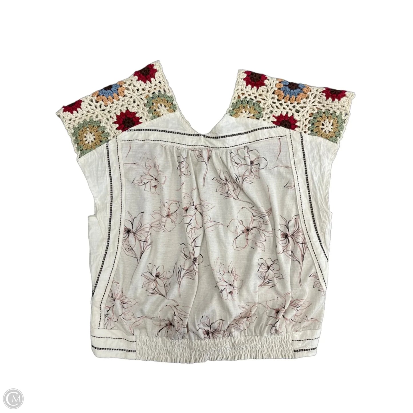 Top Short Sleeve By Gimmicks In Floral Print, Size: S