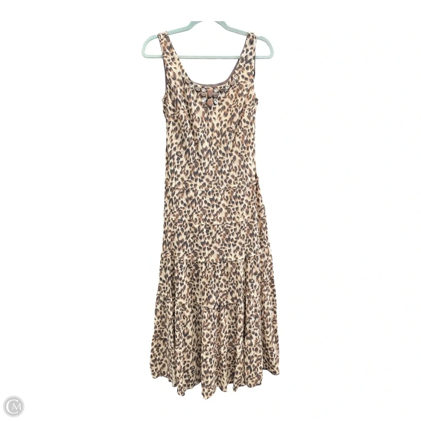 Dress Casual Midi By Jessica Howard In Leopard Print, Size: 6