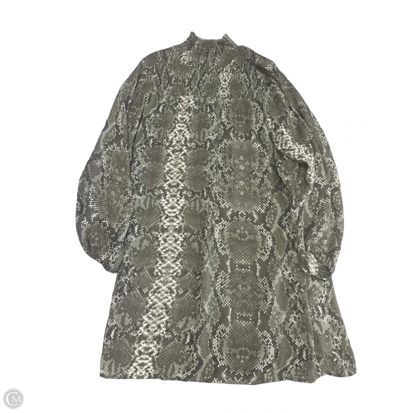 Dress Casual Short By H&m In Snakeskin Print, Size: 12