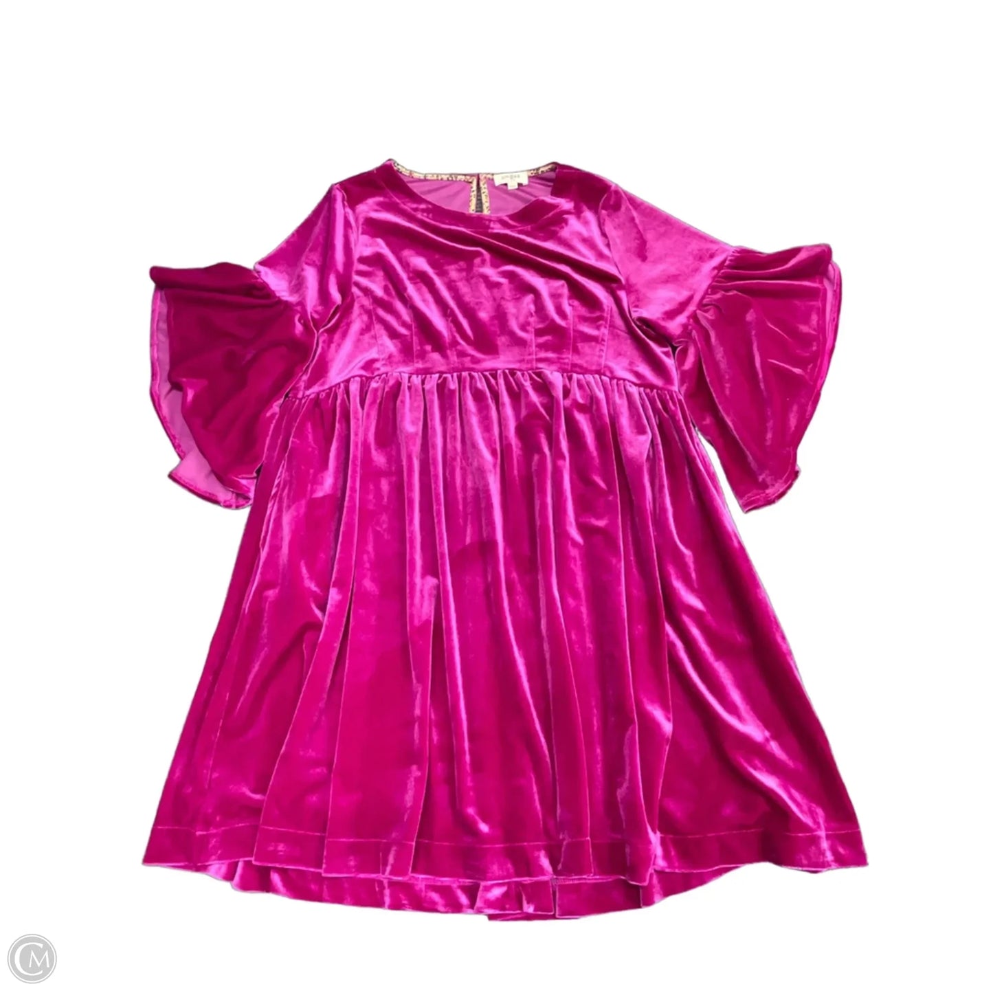 Dress Casual Short By Umgee In Pink & Purple, Size: L