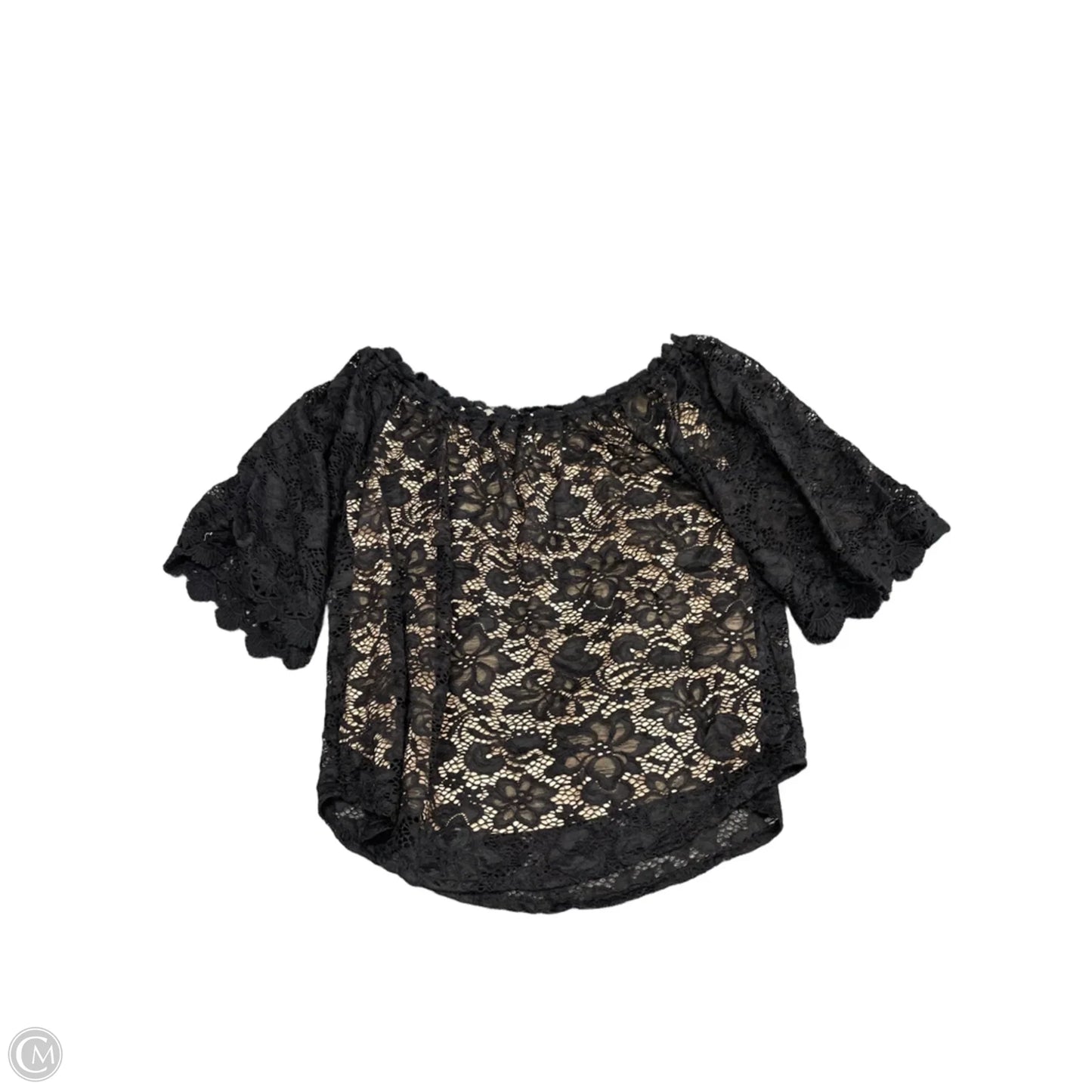 Top Short Sleeve By Umgee In Black, Size: S