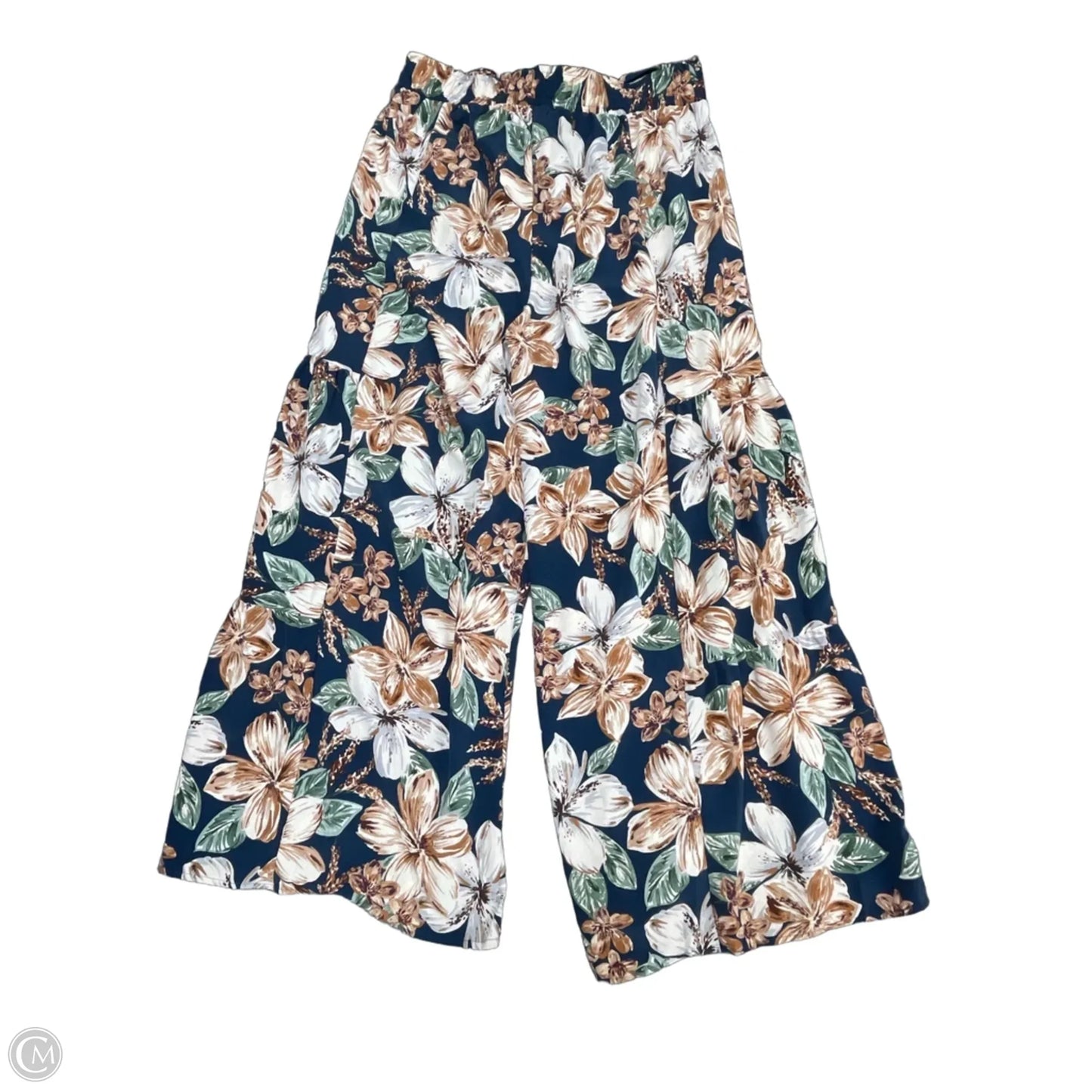 Pants Wide Leg By White Birch In Floral Print, Size: 1x