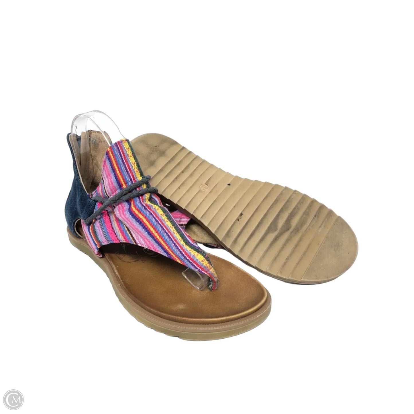 Sandals Flats By Very G In Blue, Size: 8.5
