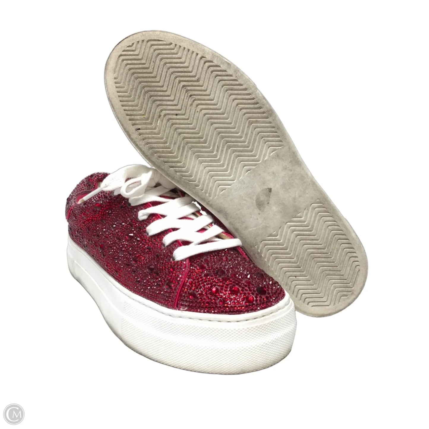 Shoes Sneakers By Betsey Johnson In Red, Size: 6.5