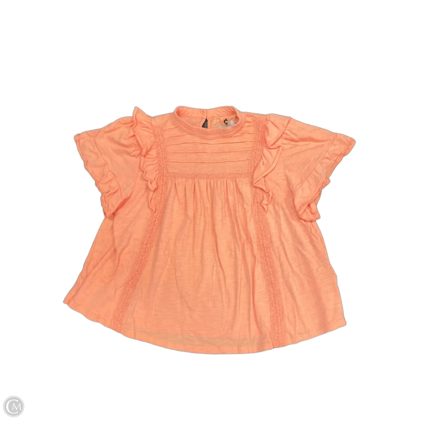 Top Short Sleeve By Cupio In Coral, Size: L