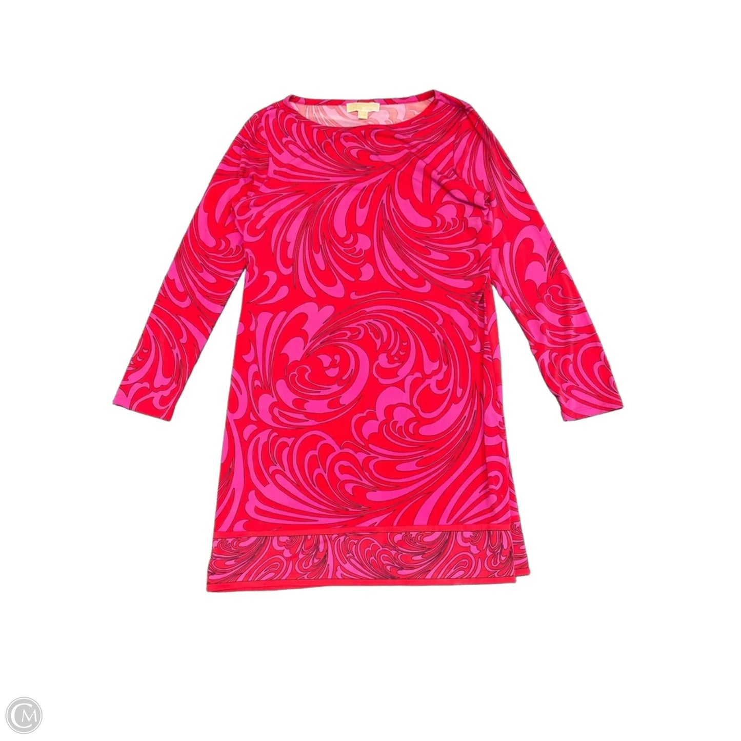 Dress Casual Short By Michael By Michael Kors In Pink & Red, Size: L