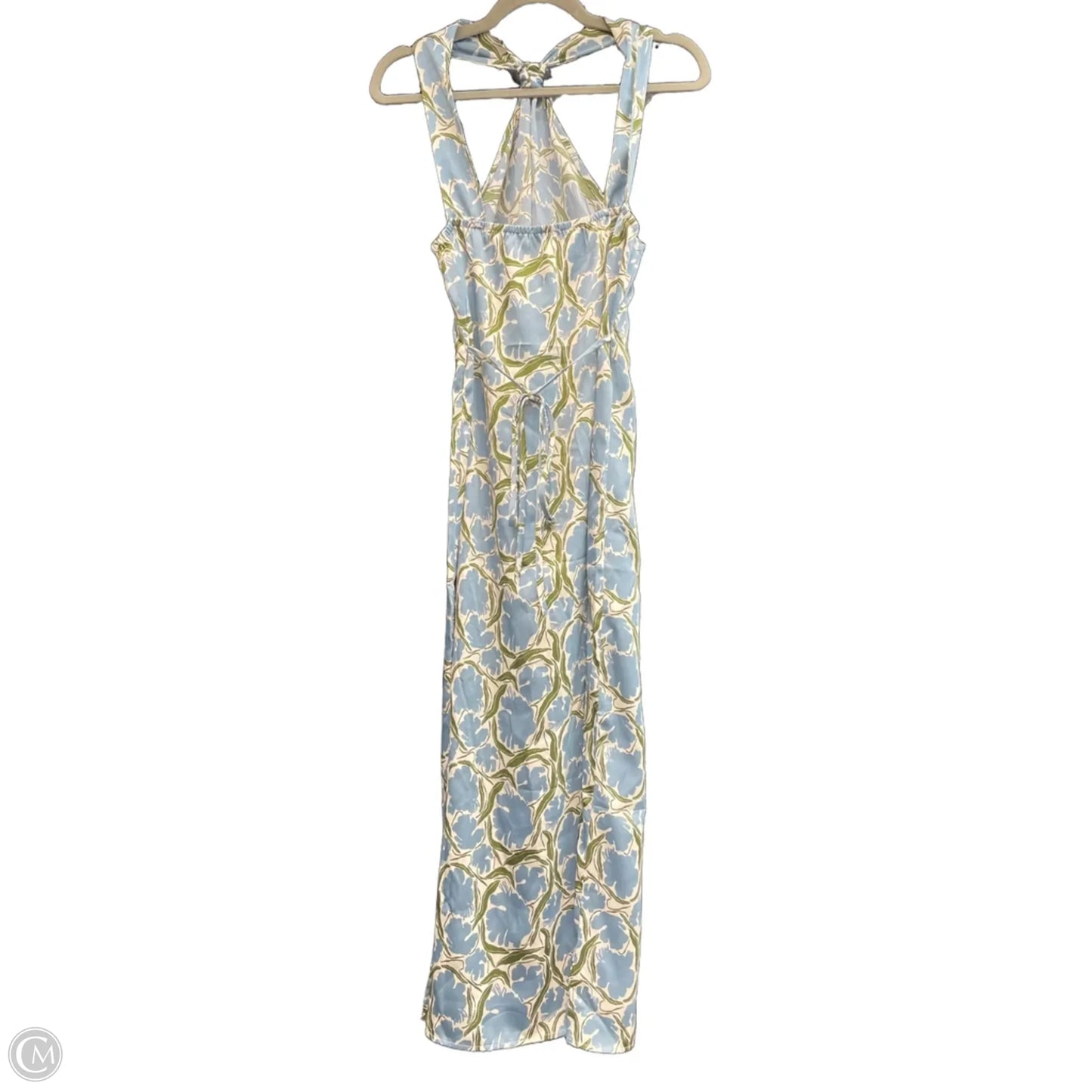 Dress Casual Midi By Commense In Blue & Green, Size: M