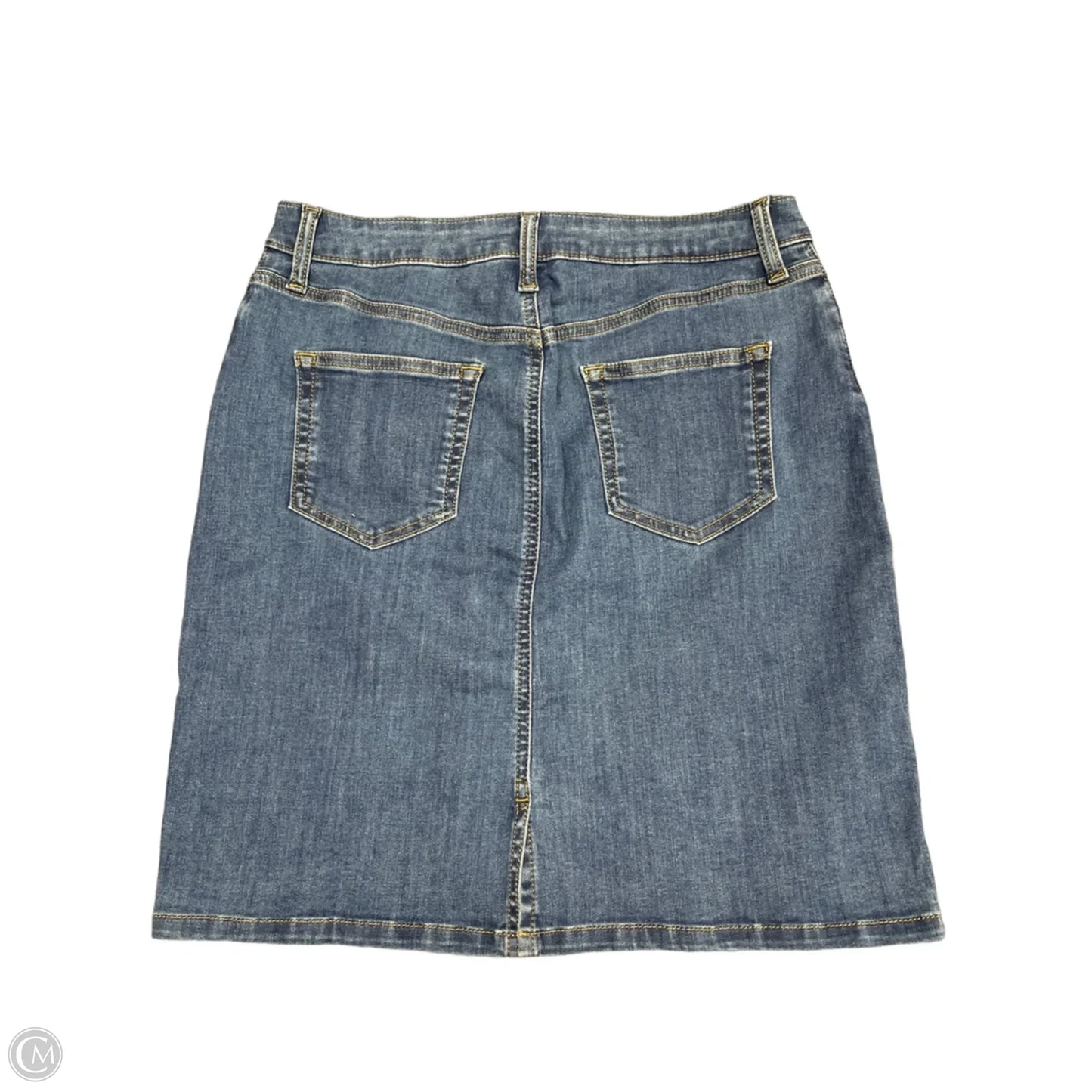 Skirt Mini & Short By Amazon Essentials In Blue Denim, Size: 8