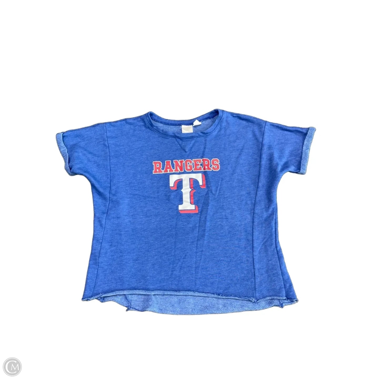 Top Short Sleeve Basic By Clothes Mentor In Blue, Size: L