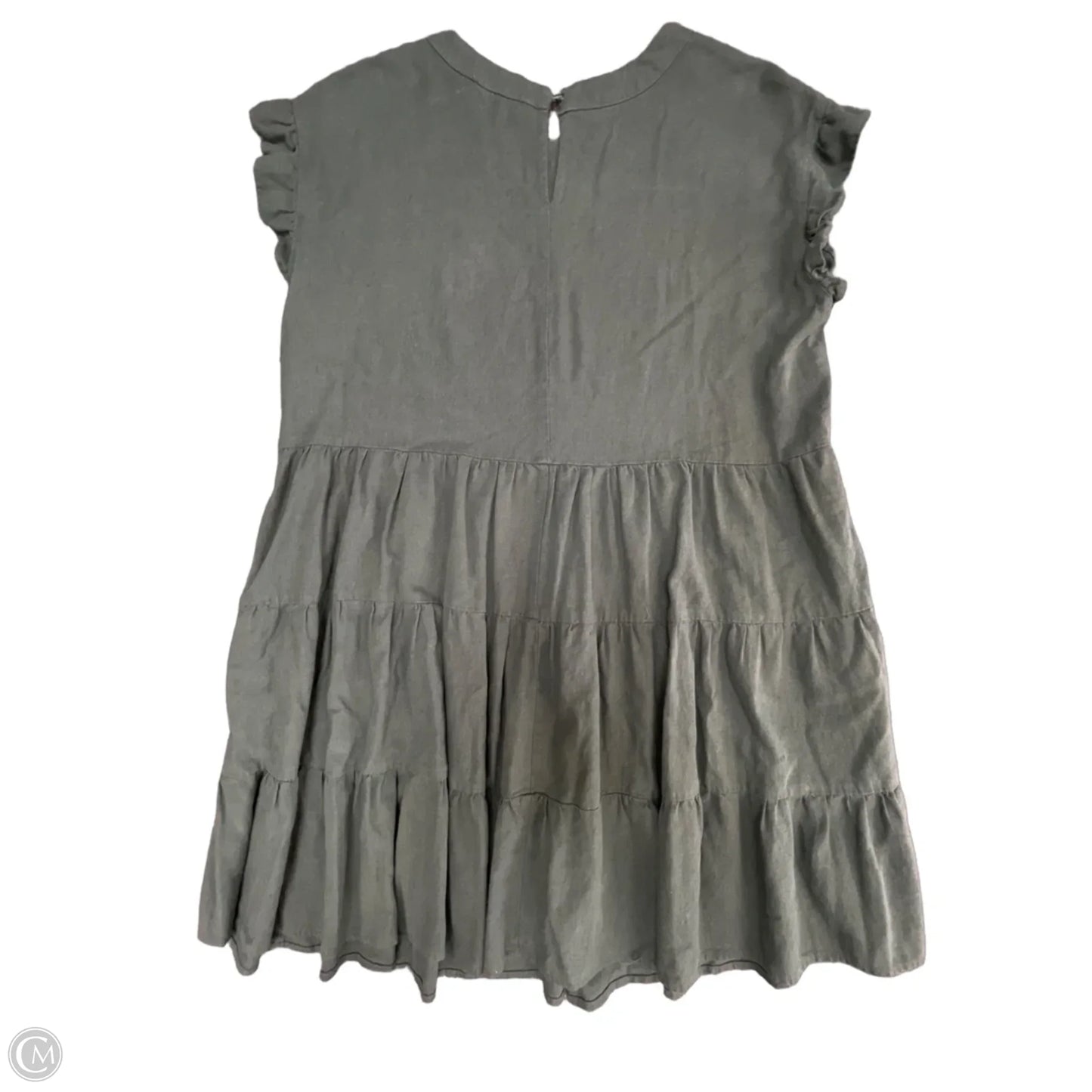 Dress Casual Short By Adyson Parker In Green, Size: 2x