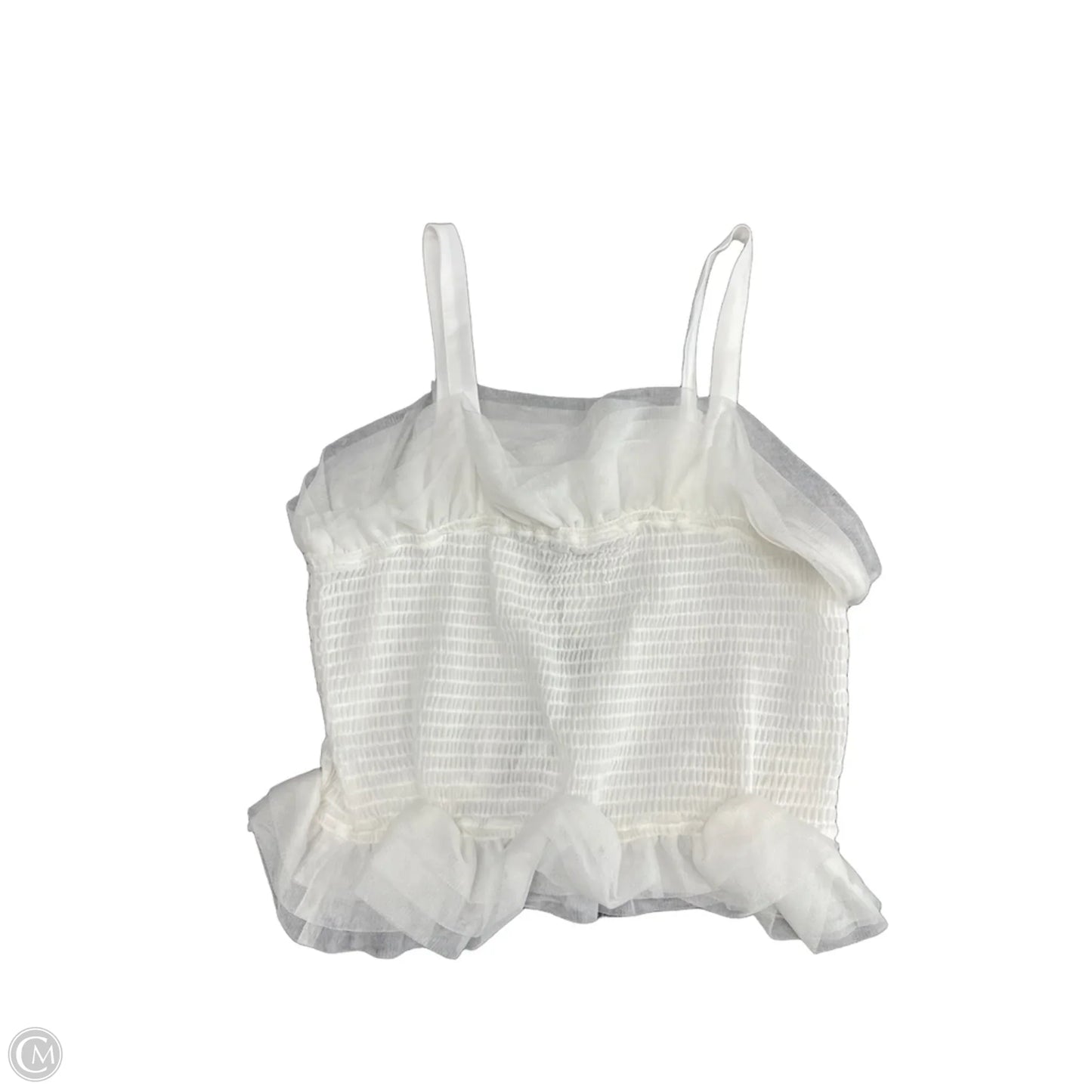 Top Sleeveless By Steve Madden In White, Size: L