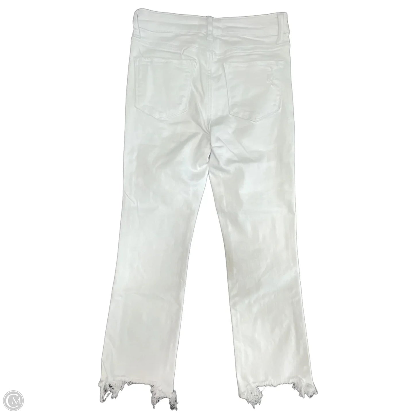 Jeans Straight By Vervet In White Denim, Size: 4