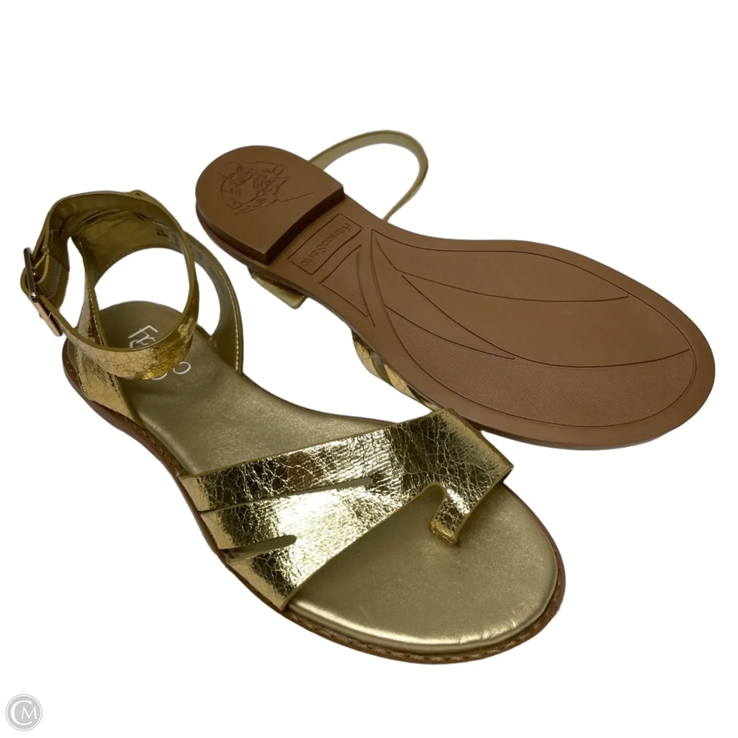 Sandals Flats By Franco Sarto In Gold, Size: 8.5