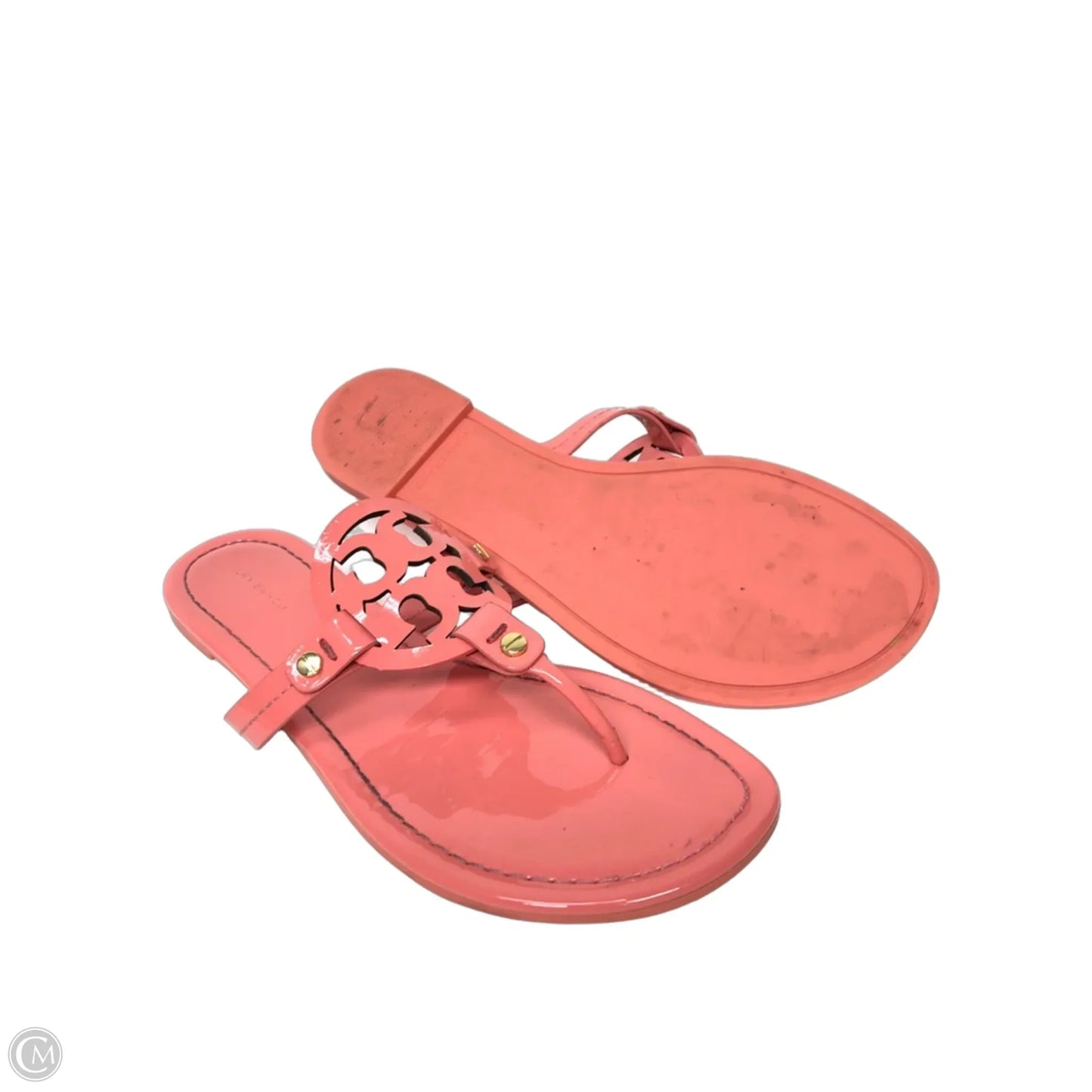 Sandals Designer By Tory Burch In Coral, Size: 8.5