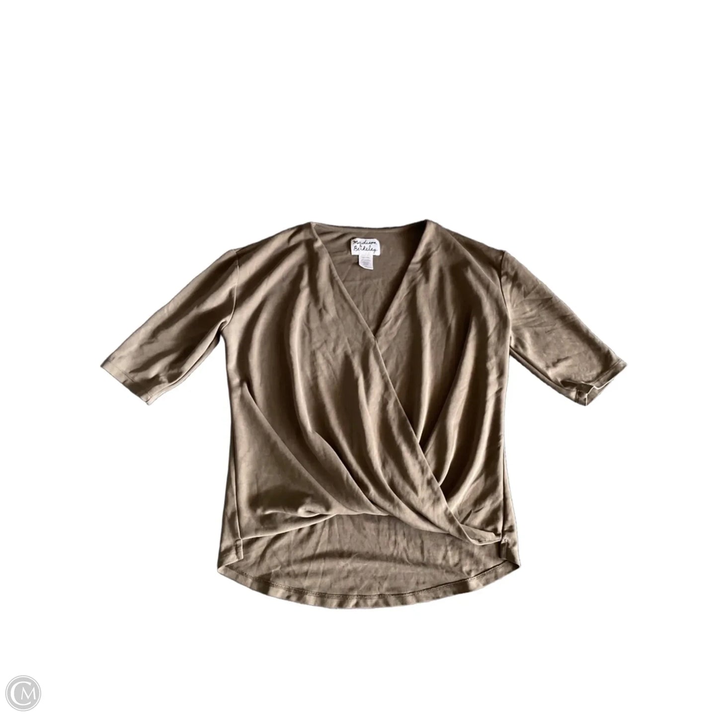 Top Short Sleeve By Clothes Mentor In Taupe, Size: M
