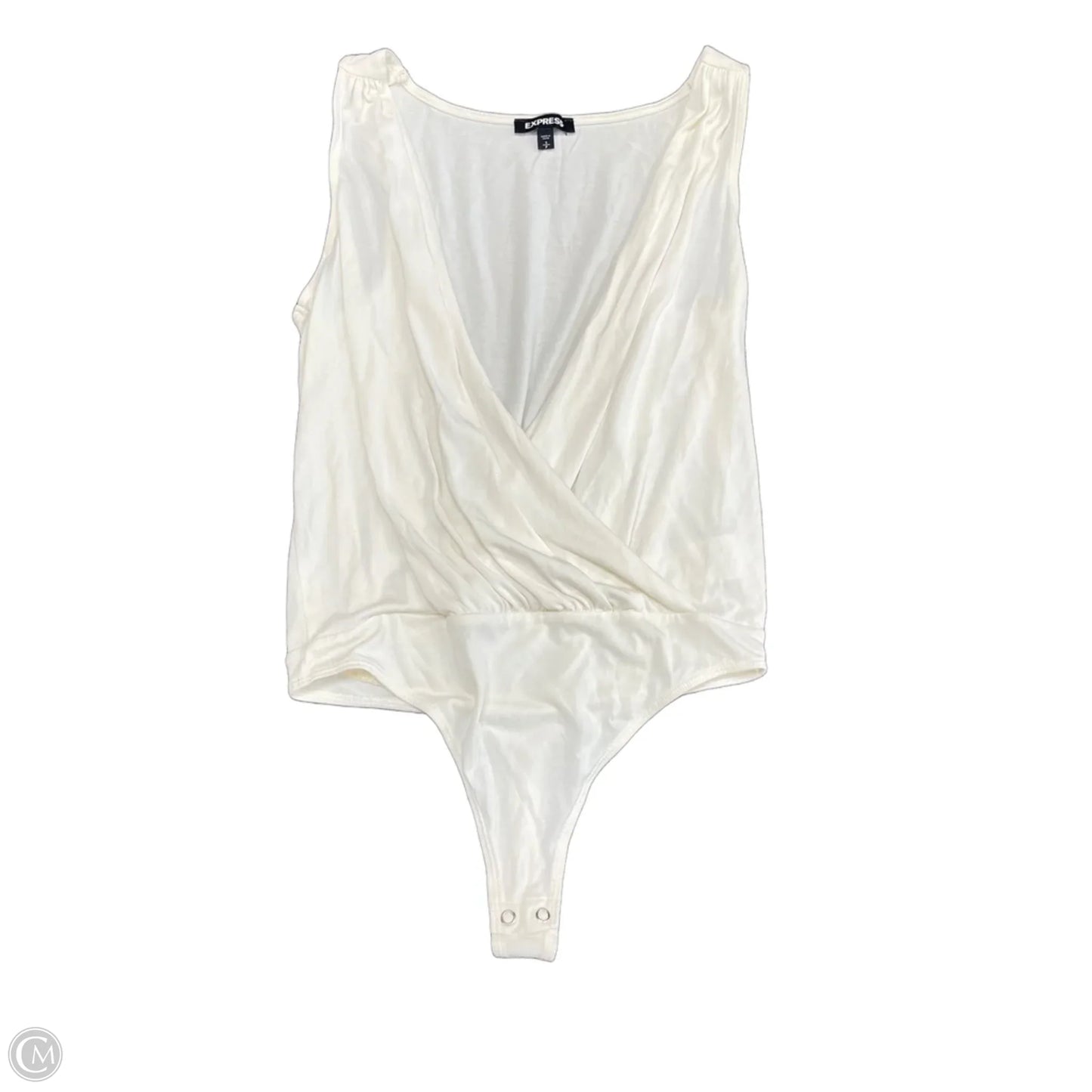 Bodysuit By Express In Ivory, Size: S