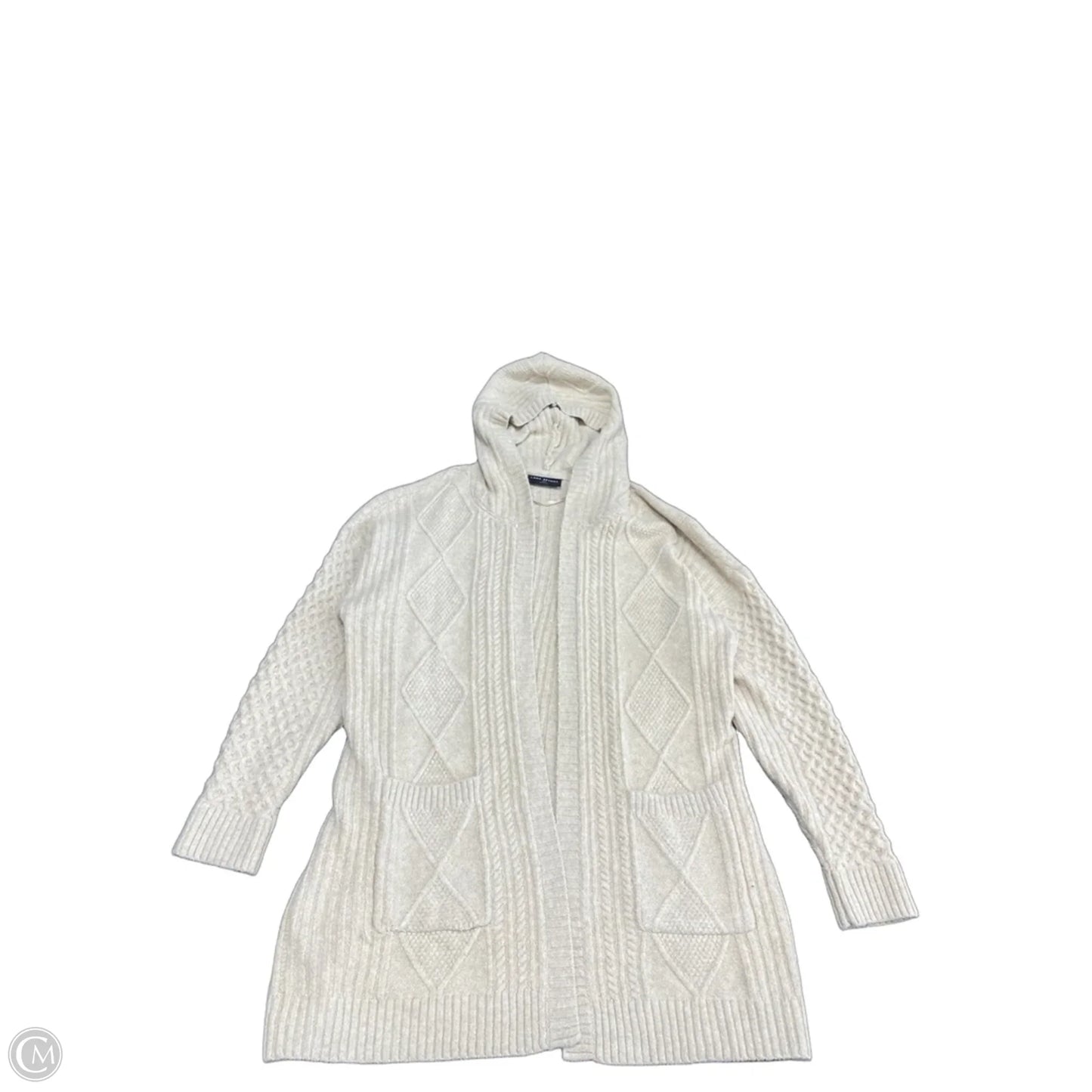 Sweater Cardigan By Lane Bryant In Beige, Size: 1x