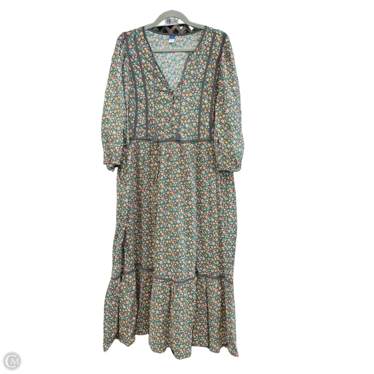 Dress Casual Maxi By Old Navy In Floral Print, Size: Xl