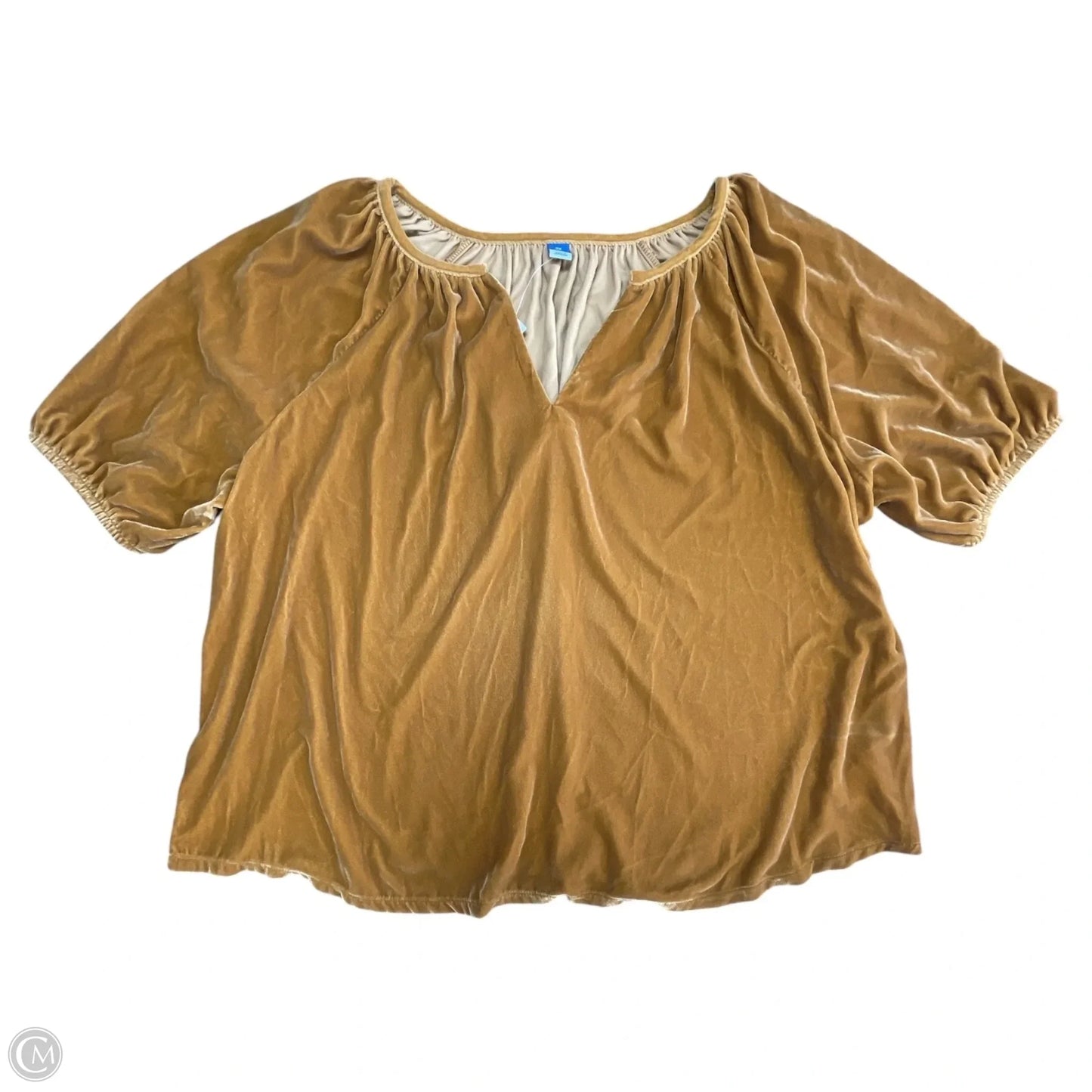 Top Short Sleeve By Old Navy In Yellow, Size: 2x