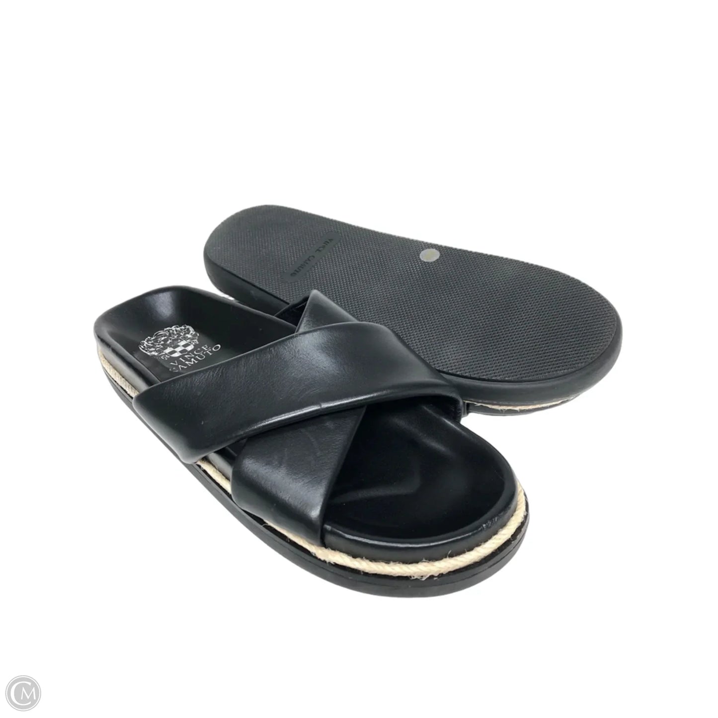 Sandals Heels Wedge By Vince Camuto In Black, Size: 9