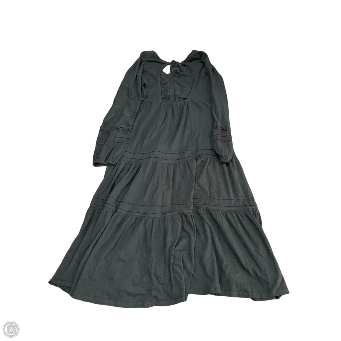 Dress Casual Midi By Lucky Brand In Black, Size: M