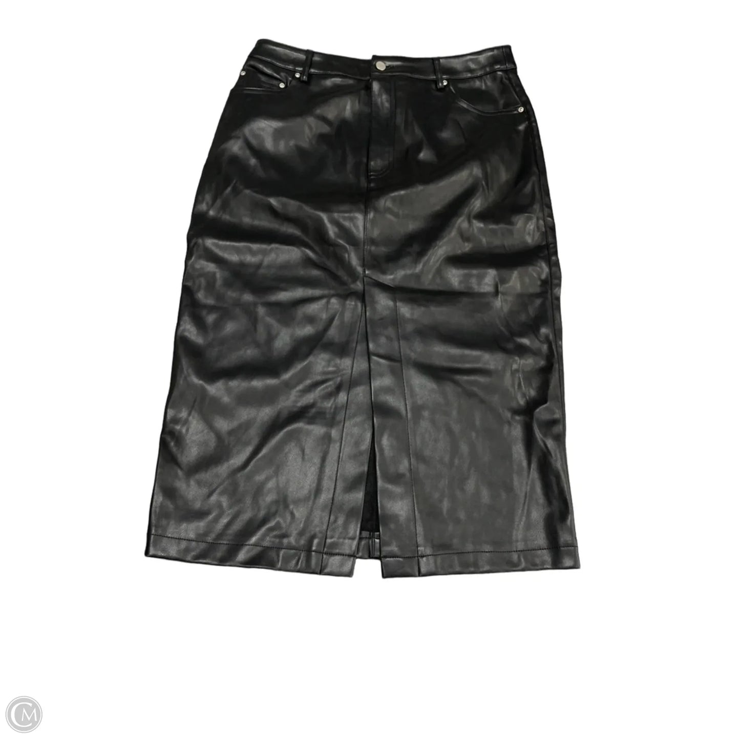 Skirt Midi By 7 For All Mankind In Black, Size: M