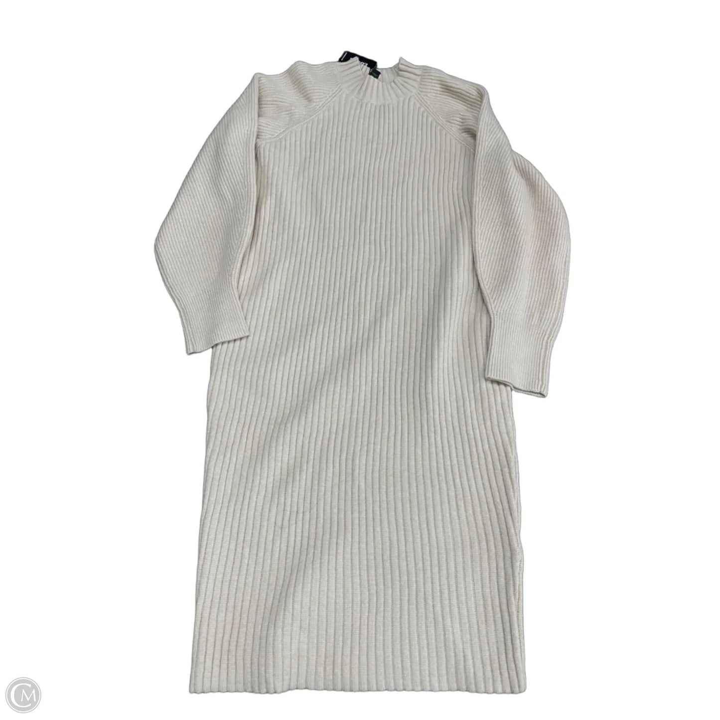 Dress Sweater By Express In Beige, Size: S