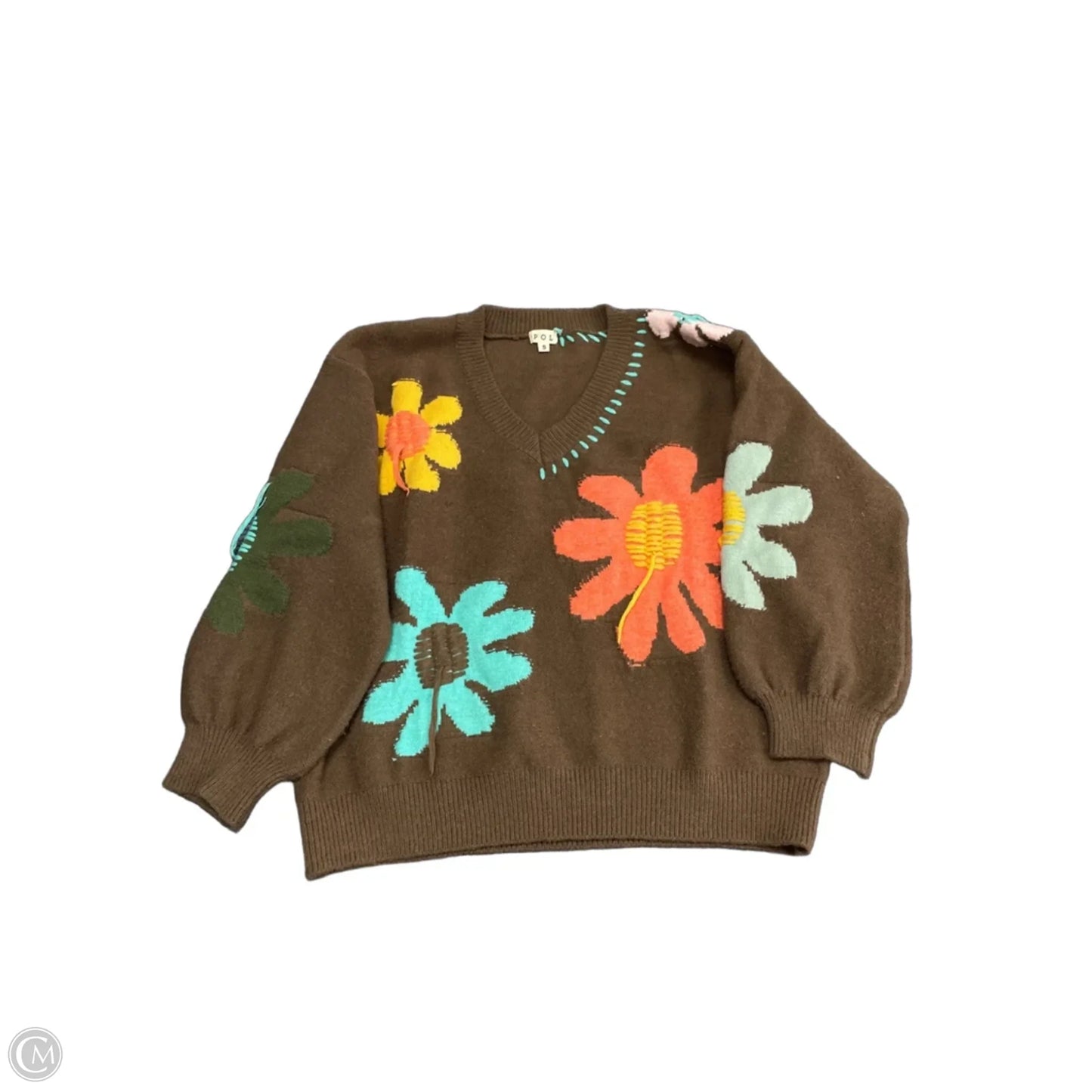 Sweater By Pol In Brown, Size: S