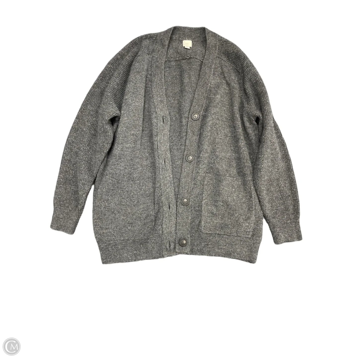 Sweater Cardigan By A New Day In Grey, Size: Xs
