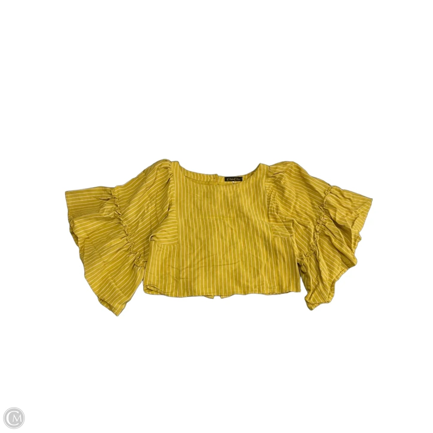 Top Short Sleeve By Clothes Mentor In Yellow, Size: S