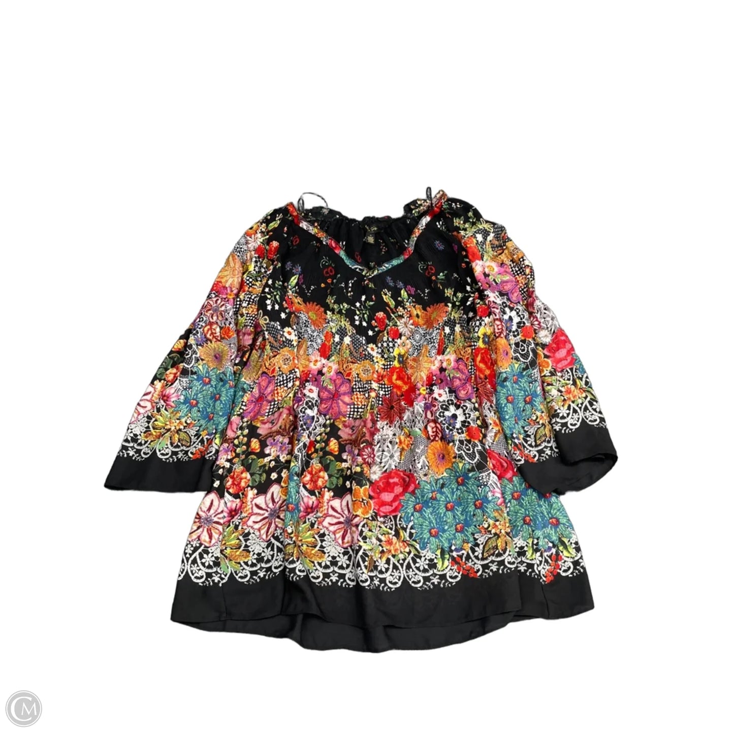 Blouse 3/4 Sleeve By Melissa Paige In Floral Print, Size: 1x