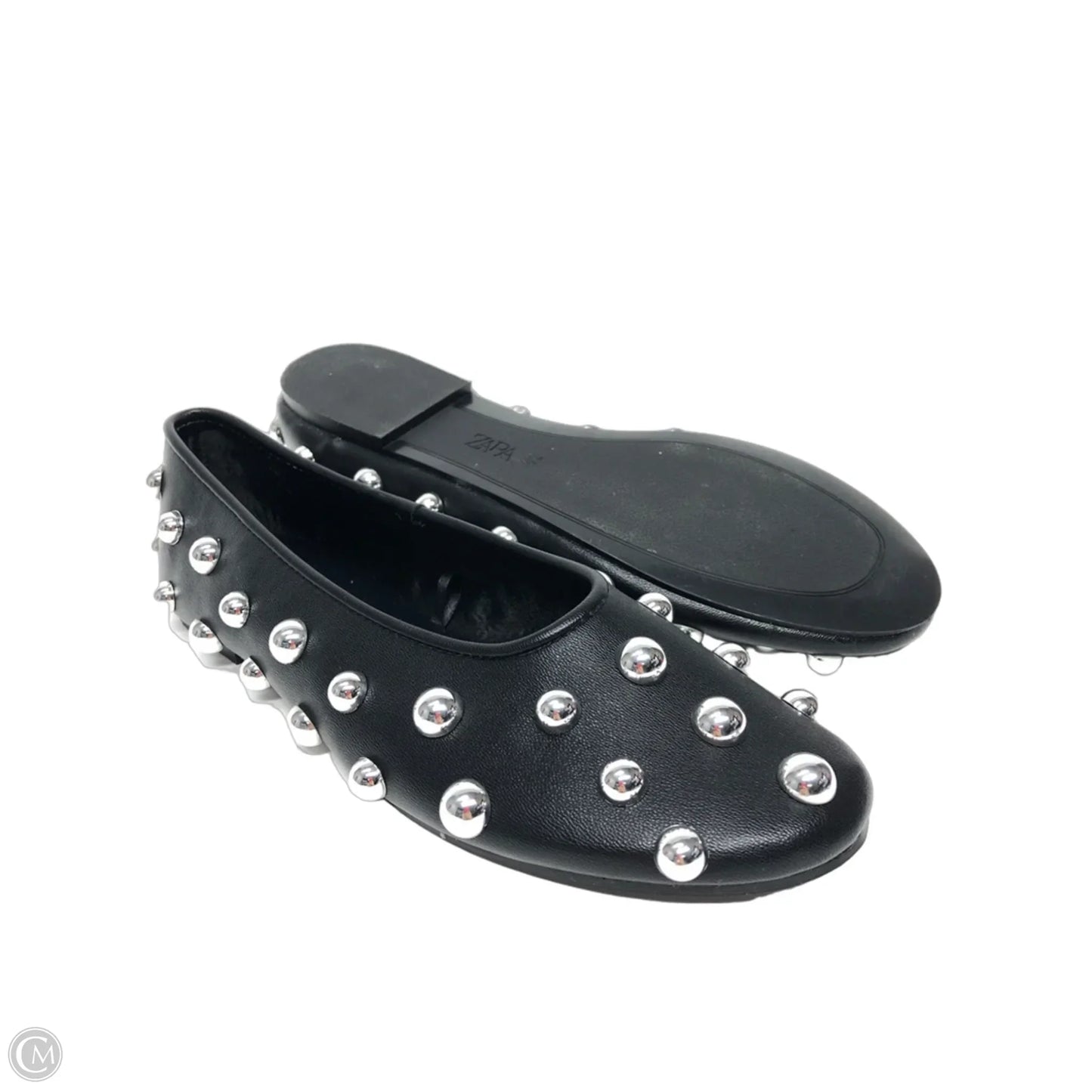 Shoes Flats By Zara In Black, Size: 9.5