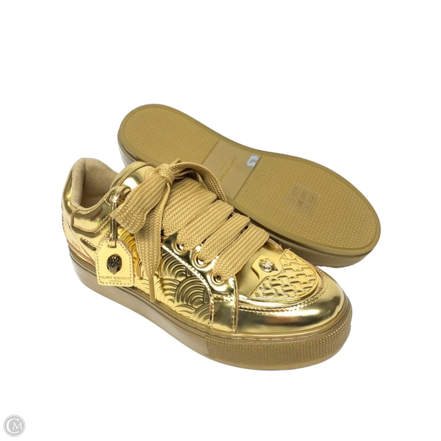 Shoes Designer By Kurt Geiger In Gold, Size: 10