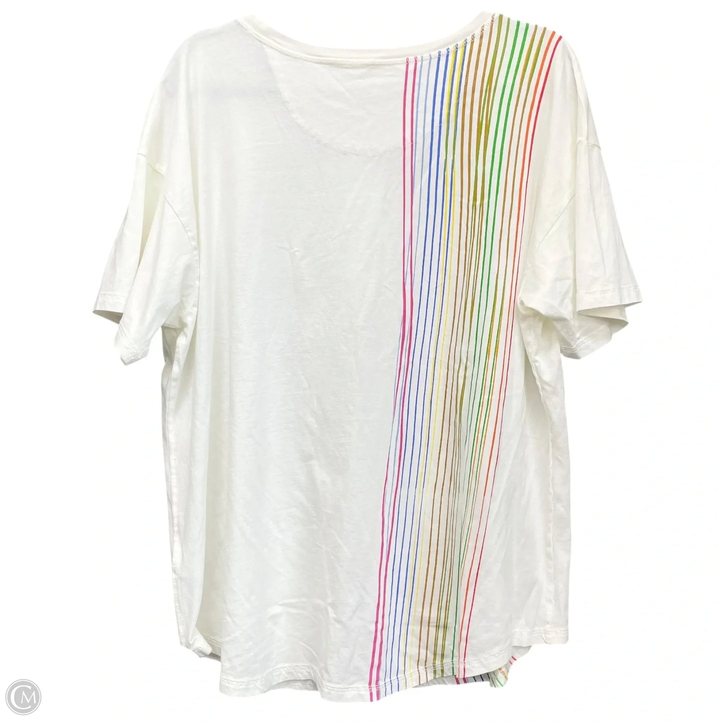 Top Short Sleeve Basic By Anthropologie In Multi-colored, Size: Xl