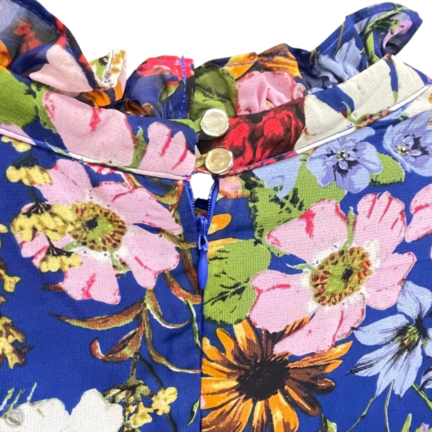 Dress Casual Midi By Clothes Mentor In Floral Print, Size: 14