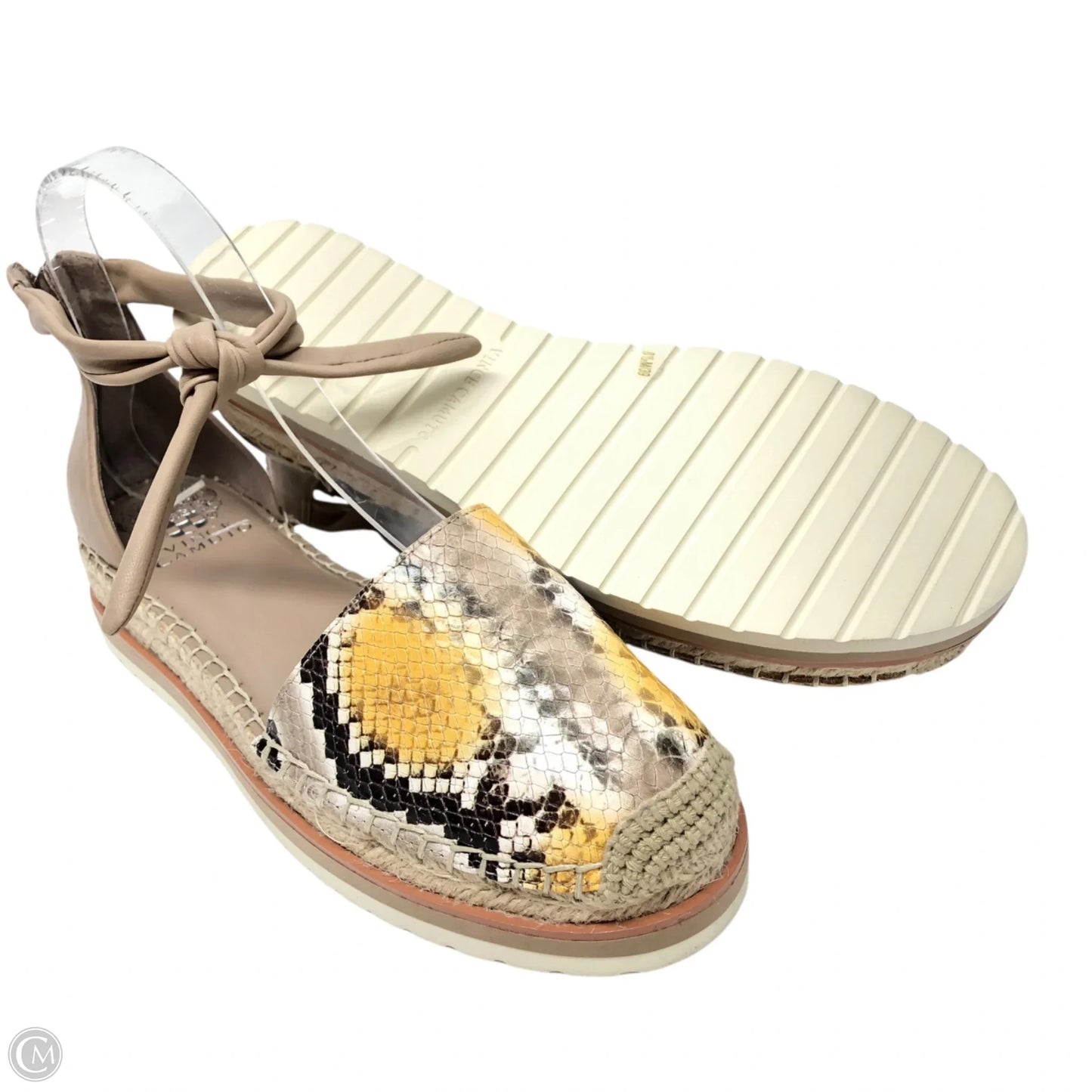 Sandals Heels Platform By Vince Camuto In Snakeskin Print, Size: 8.5