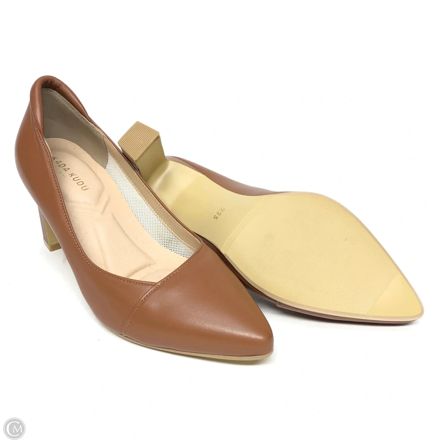 Shoes Heels Block By Clothes Mentor In Brown, Size: 5.5