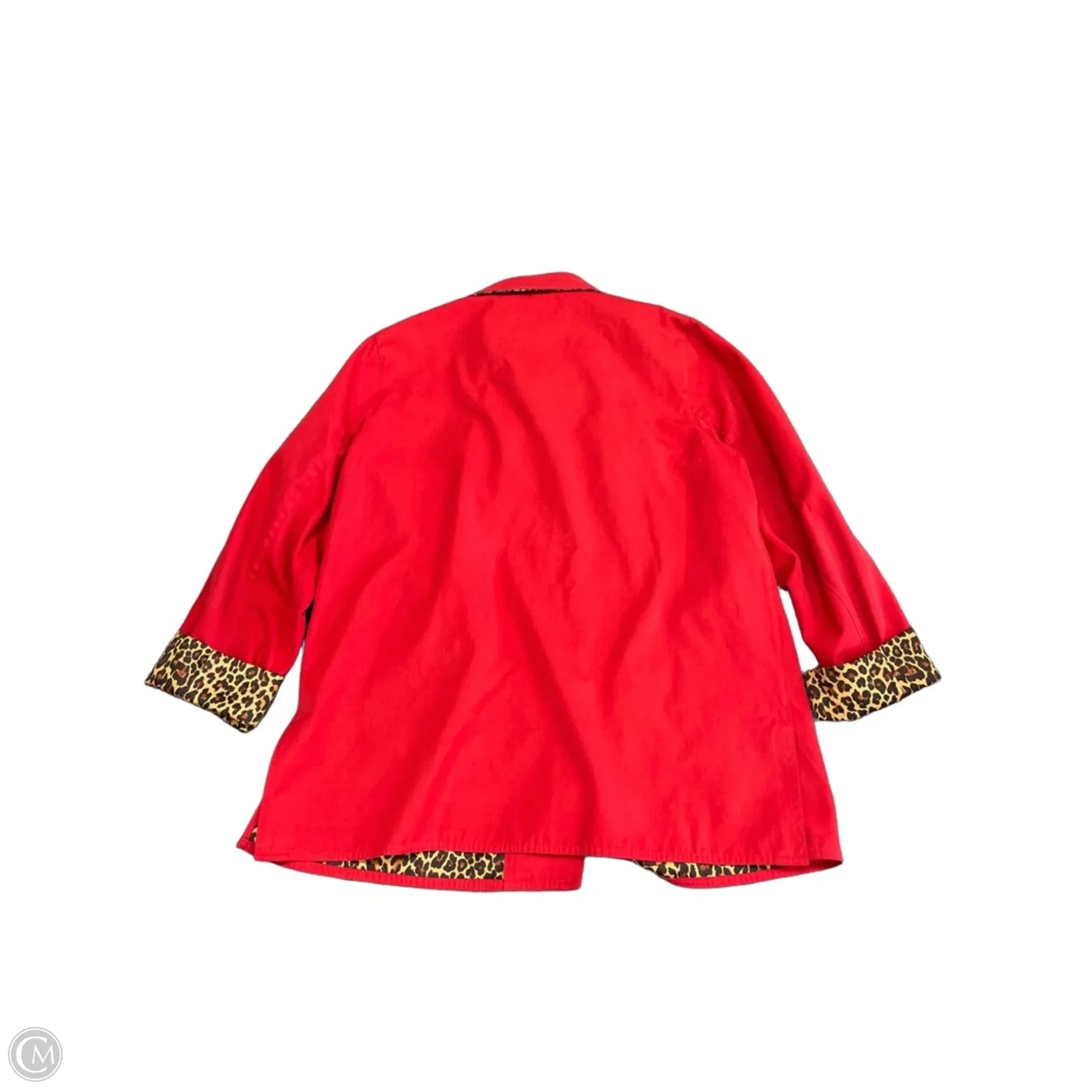 Jacket Other By Dennis Basso Qvc In Red, Size: L