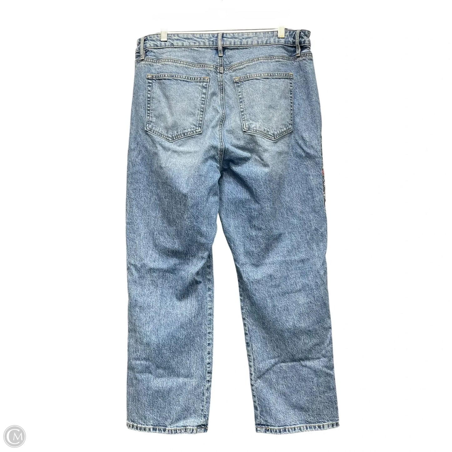 Jeans Cropped By Loft In Blue Denim, Size: 12