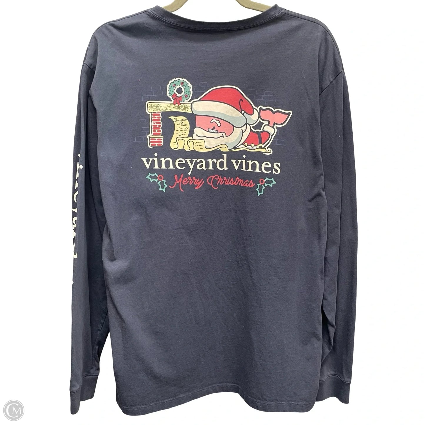 Top Long Sleeve By Vineyard Vines In Blue, Size: L
