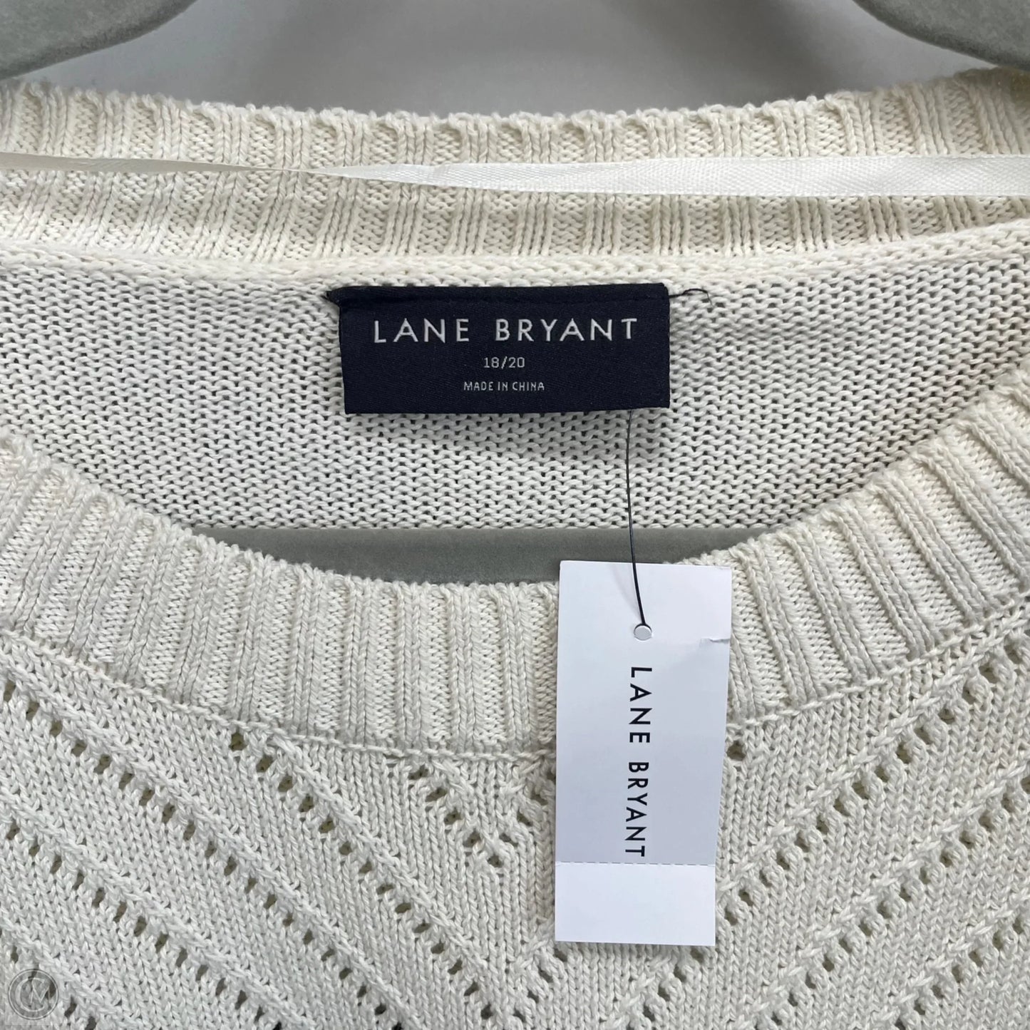 Sweater By Lane Bryant In Black & Cream, Size: 1x