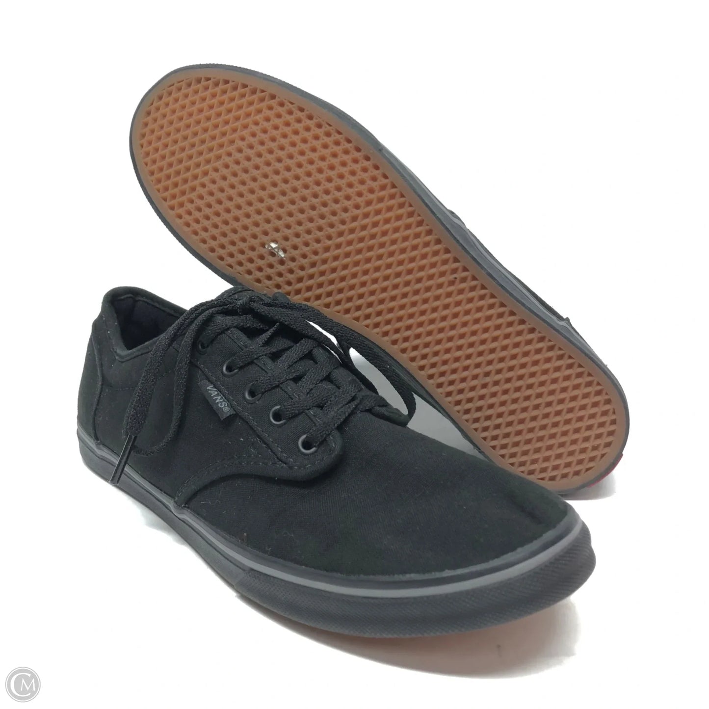 Shoes Flats By Vans In Black, Size: 9.5