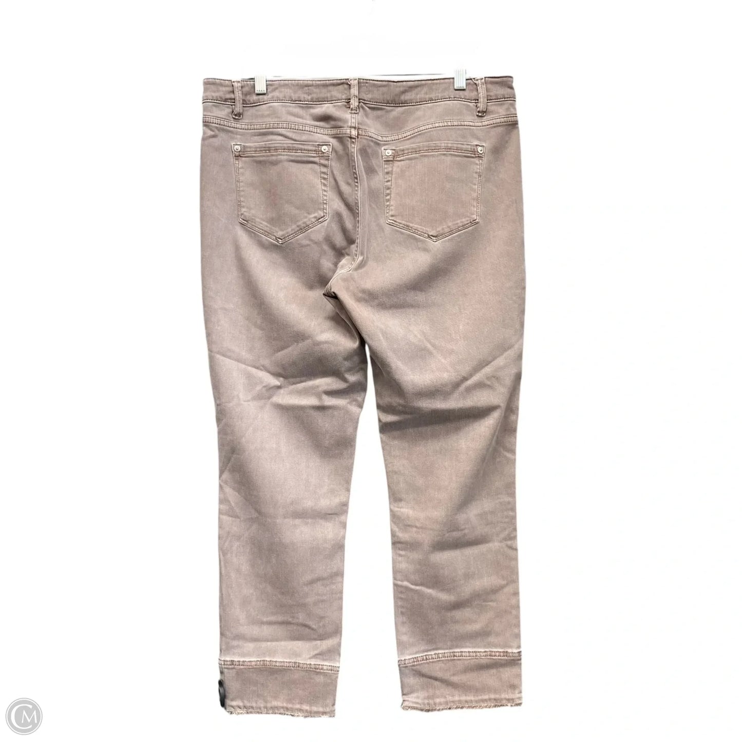 Jeans Cropped By J. Jill In Taupe, Size: 12l