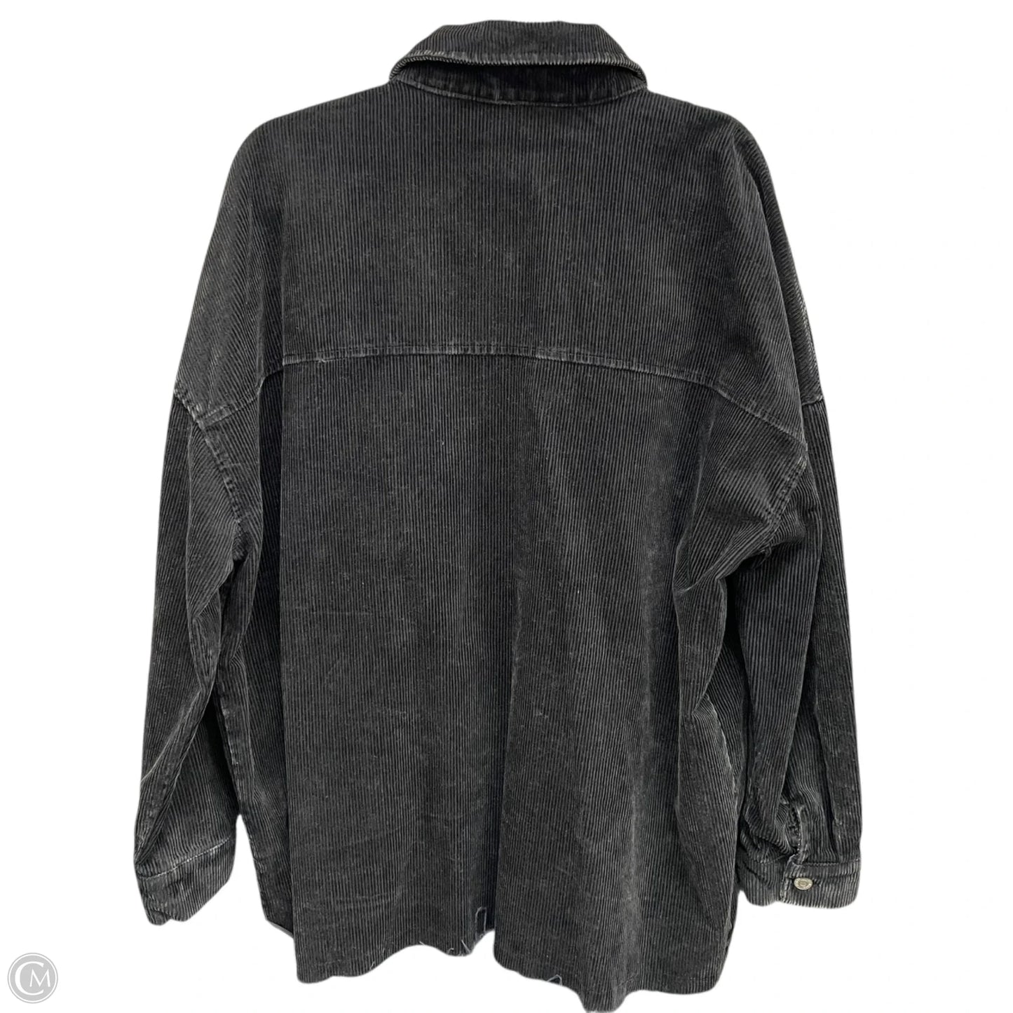 Jacket Shirt By Zenana In Black, Size: 1x