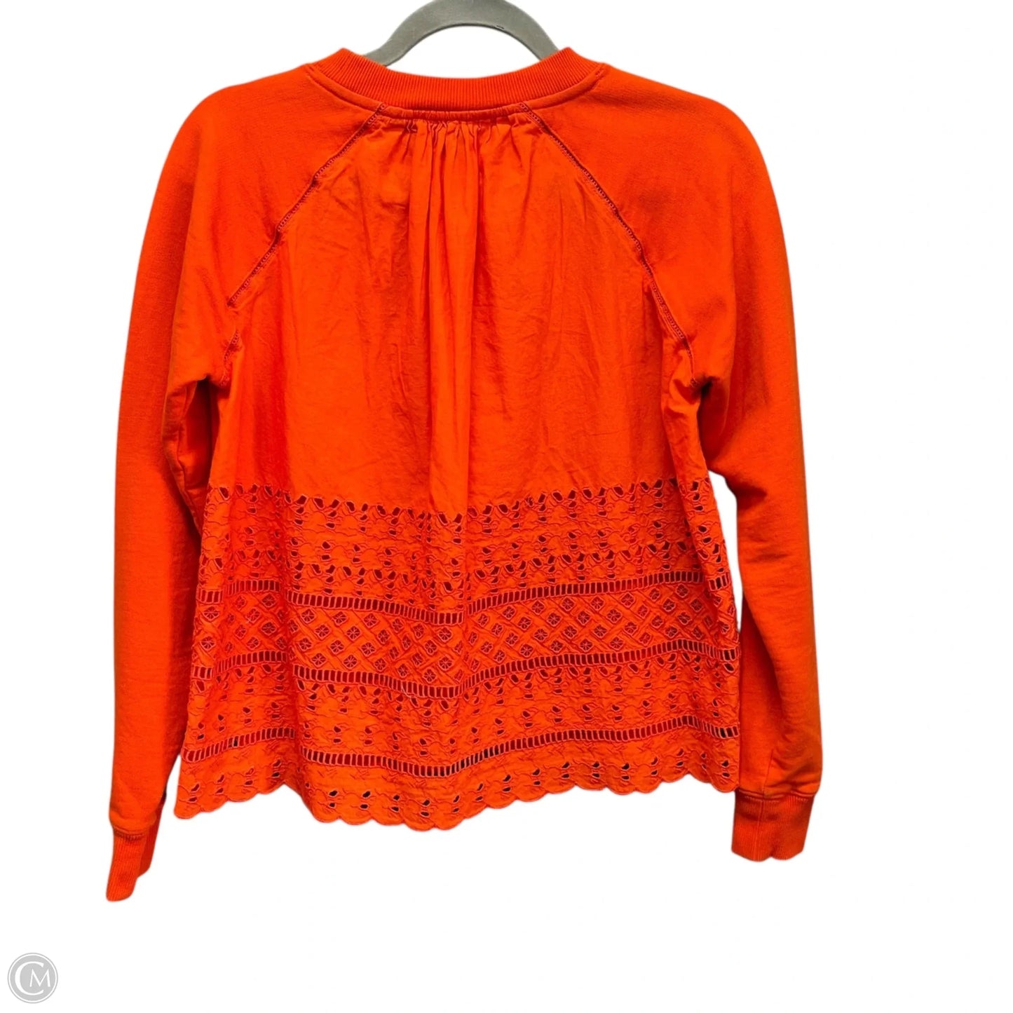 Sweatshirt Crewneck By J. Crew In Orange, Size: Xs