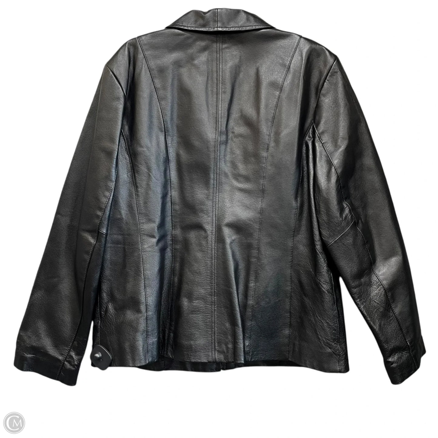 Jacket Leather By East 5th In Black, Size: L