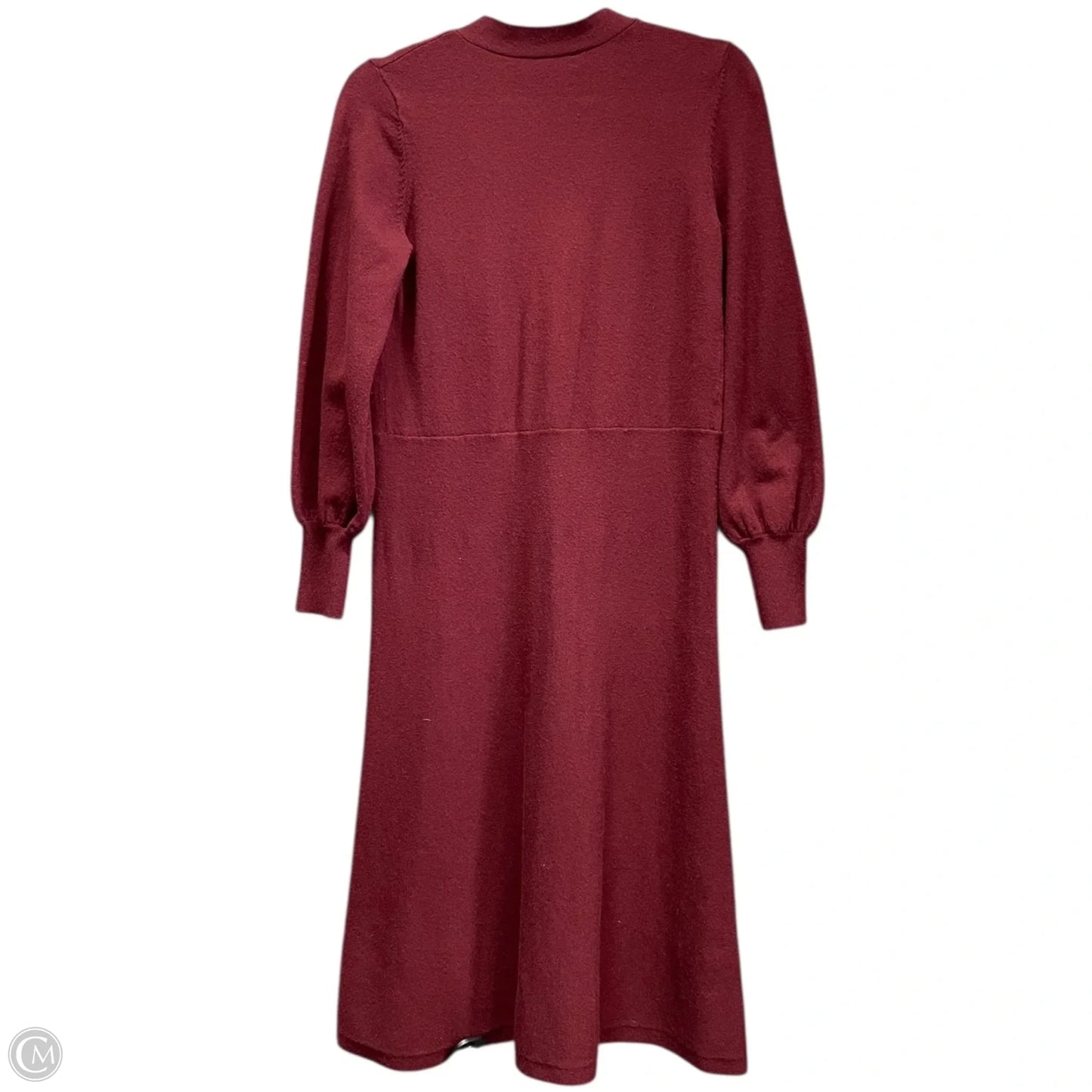 Dress Sweater By Ann Taylor In Maroon, Size: Sp